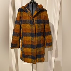 Old Navy plaid trench coat size small